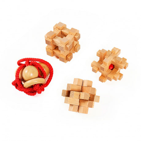 Eureka puzzle cerebrali in legno estremi, 4 pz.