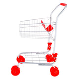 Carrello della spesa in metallo rosso