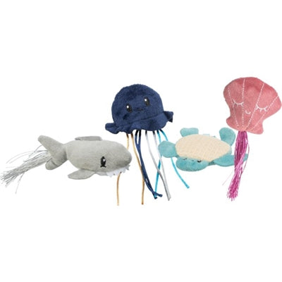Trixie Marine Animal Plush con catnip Assorti