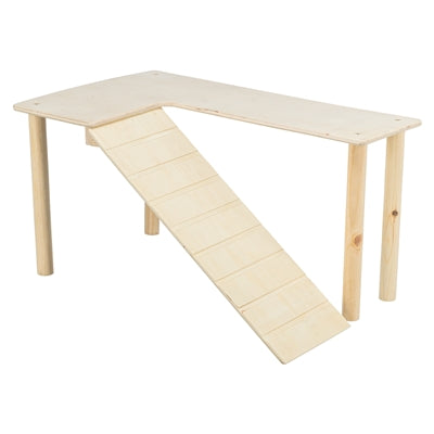 Trixie piattaforma con rampa per topi, criceti, legno non trattato