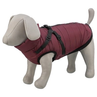 Trixie cappotto per cani pirou con pettorina sangria