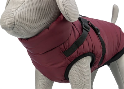 Trixie cappotto per cani pirou con pettorina sangria