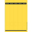 Etichette dorso raccoglitore leitz giallo 125 pezzi di carta