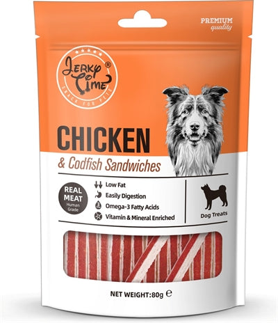 Jerky Time Panino con pollo e merluzzo Jerky Time
