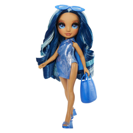 Bambola fashion in stile nuoto alto arcobaleno - 28 cm - skyler (blu)
