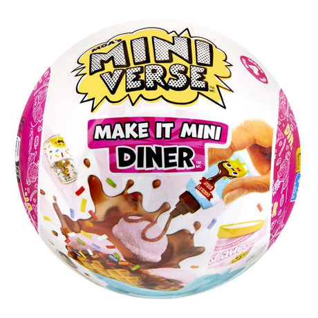 Miniverse crea mini alimenti: serie di cene 4 - set artigianale - creazione di miniature - snack e bevande - incluso tavolo