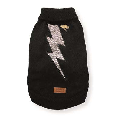 Maglia per cani Croci tuono fulmine nero