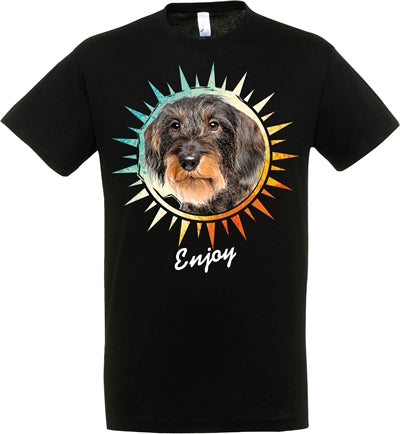 T-shirt bassotto nera