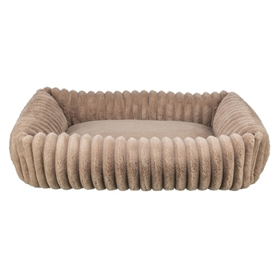 Trixie cuccia per cani lonni in velluto a coste angolare marrone chiaro
