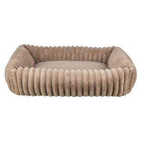 Trixie cuccia per cani lonni in velluto a coste angolare marrone chiaro