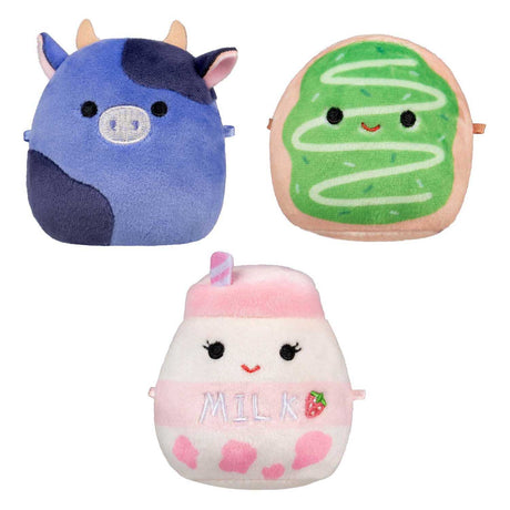 Set di peluche Squishmallows Micromallows, personaggio da collezione in 3 pezzi.