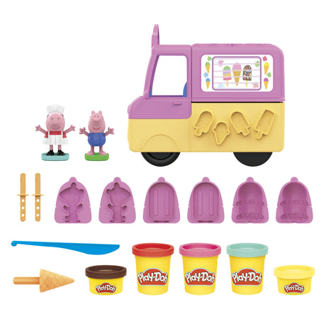 Set da gioco per gelato Play-doh Peppas - pasta da modellare - inclusi 5 vasetti