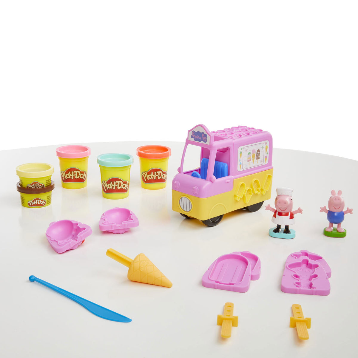 Set da gioco per gelato Play-doh Peppas - pasta da modellare - inclusi 5 vasetti