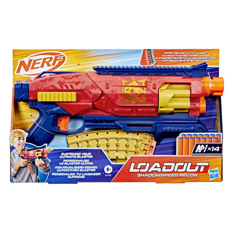 Blaster da ricognizione Nerf loadout shadowspeed con 14 dardi n1