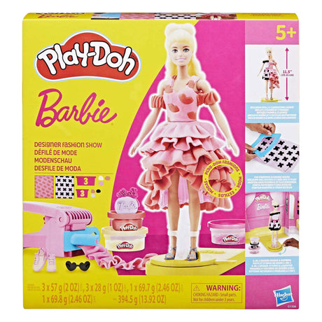 Set da gioco Play-doh per sfilata di moda di Barbie Designer - argilla da modellare
