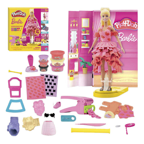 Set da gioco Play-doh per sfilata di moda di Barbie Designer - argilla da modellare