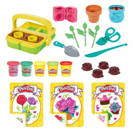 Set da gioco Play-doh con fiori che sbocciano - argilla da modellare - inclusi 5 vasi