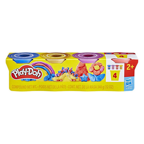Play-doh lucentezza metallica - 4 vasi di terracotta