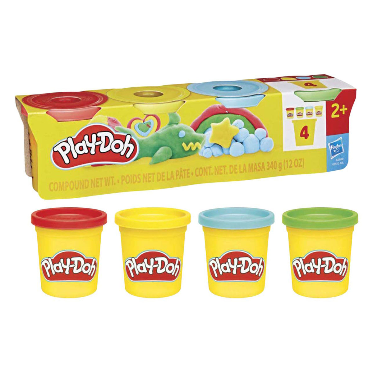 Play-doh classico - 4 vasi di terracotta