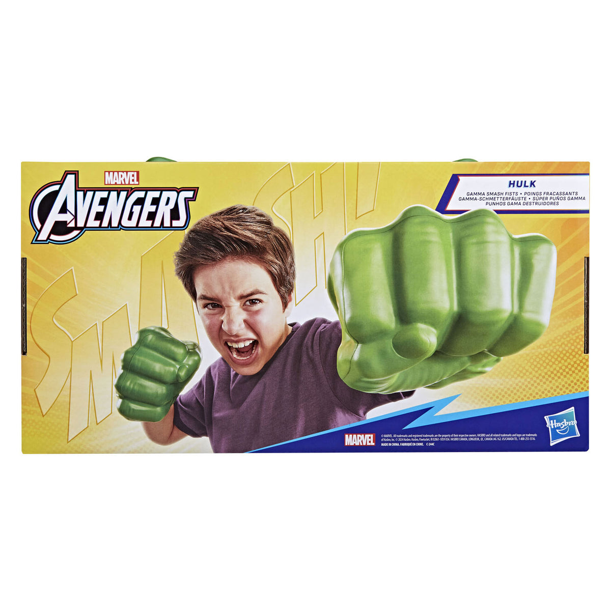 Marvel Avengers Hulk ha i pugni gamma smash