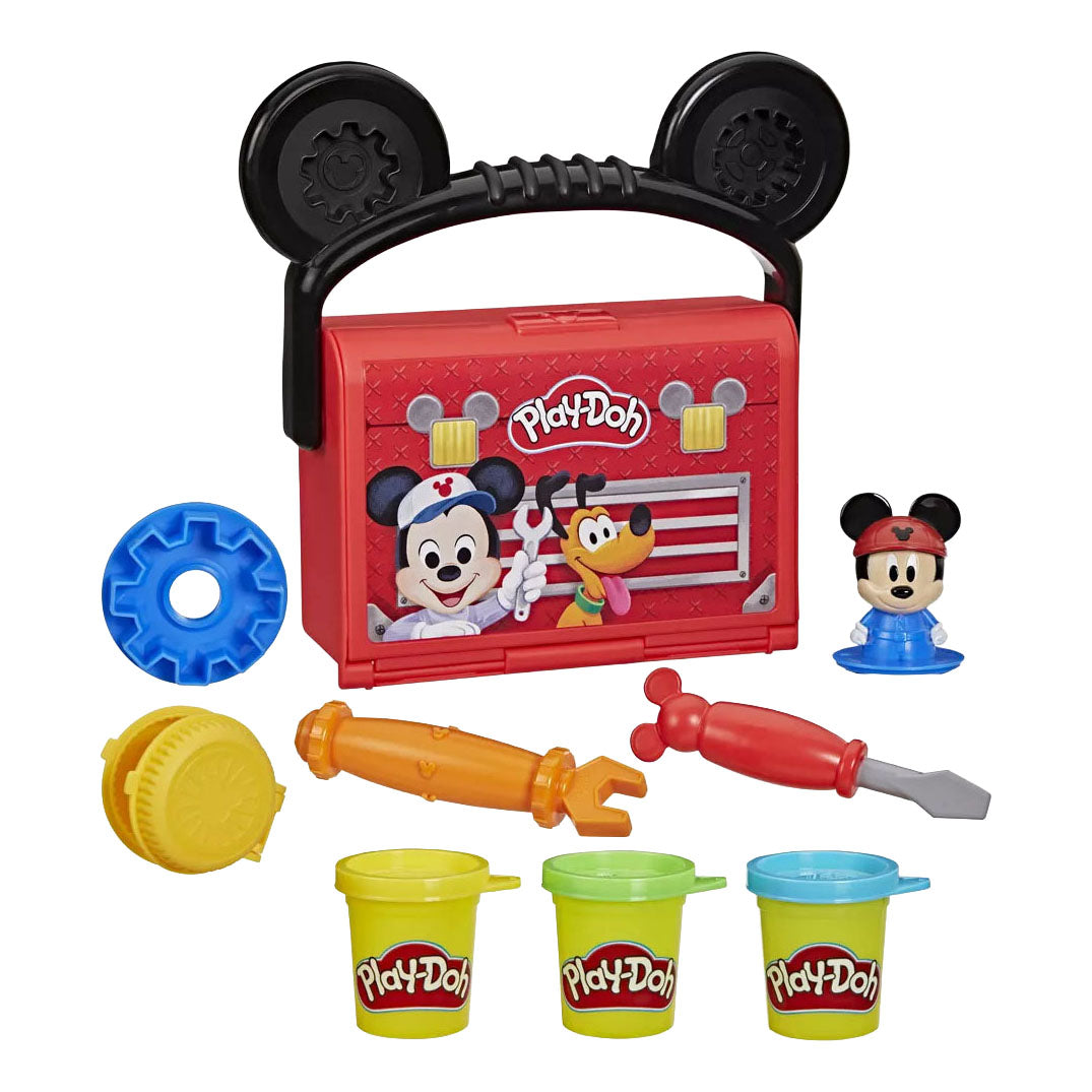 Play-doh Disney Junior Garage da viaggio, giocattoli di Topolino