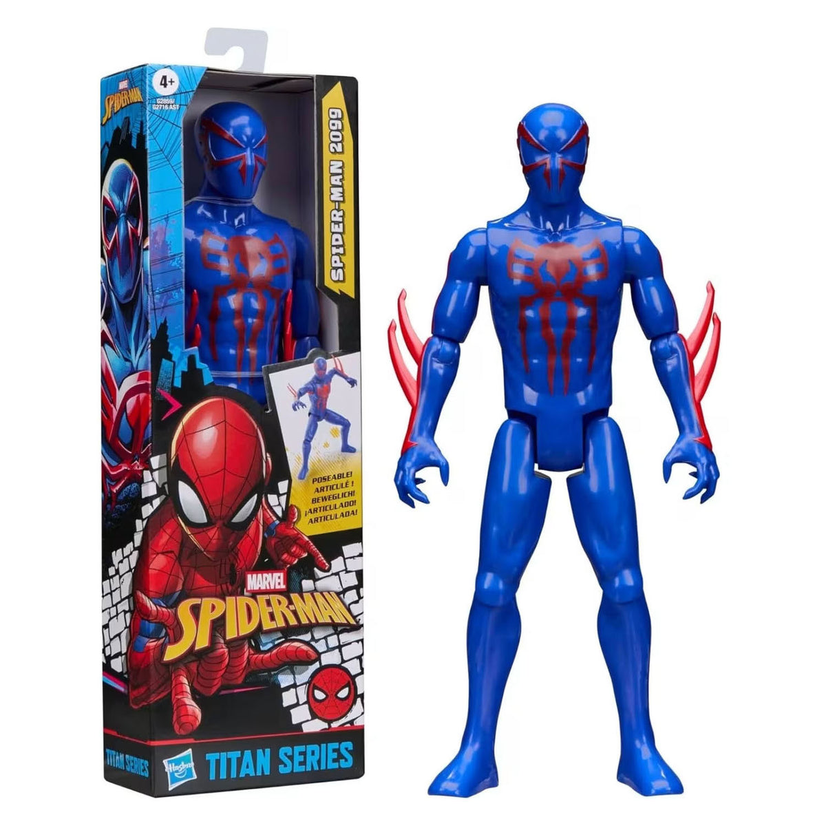 Marvel hasbro – spider-man 2099 – action figure – 30 cm – 11 punti di articolazione