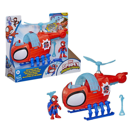 Spidey Hasbro con elicottero giocattolo Spidey