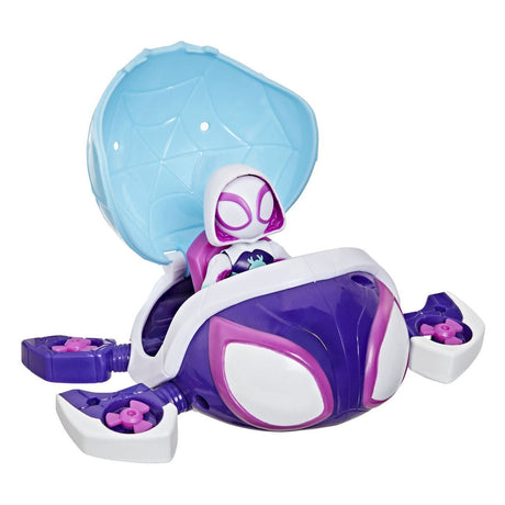 Spidey e i suoi fantastici amici ammirano il set da gioco delle tartarughe fantasma con le ragnatele d'acqua