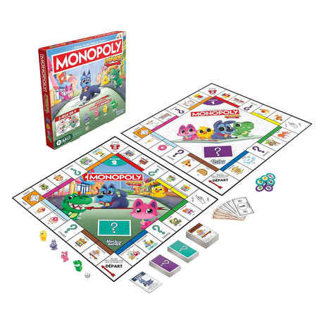 Gioco da tavolo Monopoly junior - 2 giochi in 1 - Edizione francese