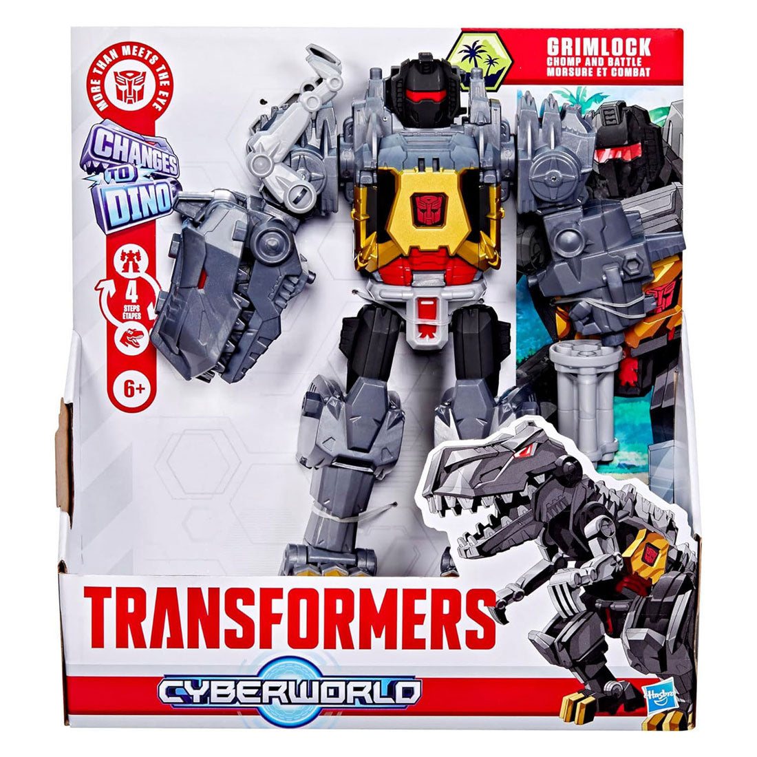 Transformers trasformatori cyberworld chomp battaglia grimlock figura da gioco