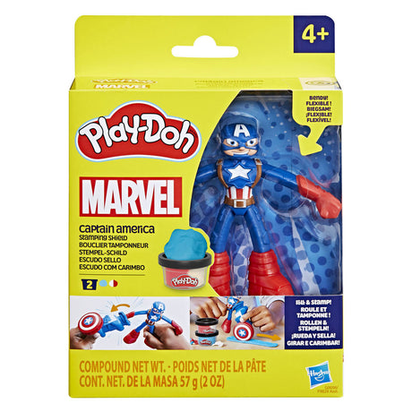 Play-doh Marvel Capitan America timbro scudo - argilla da modellare