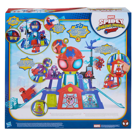 Hasbro marvel spidey and his amazing friends rescue-webs hoofdkwartier