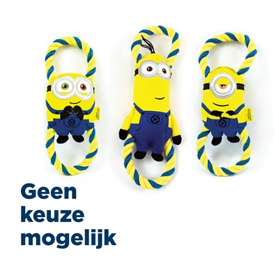 Il peluche Bob Stuart Kevin dei Minion sulla corda interdentale