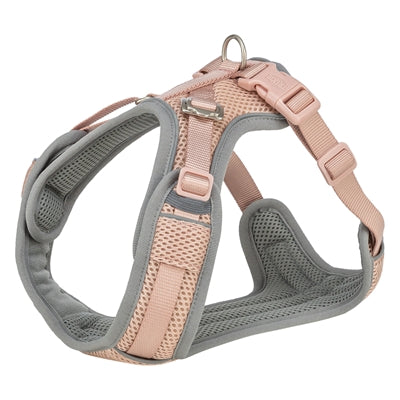 Pettorina per cani Trixie premium flexmesh petto largo rosa cipria