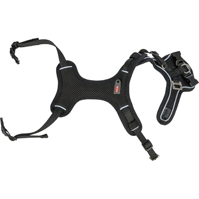 Trixie pettorina per cani premium flexmesh petto largo nera