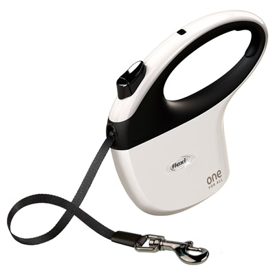 Flexi retrattile line one bianco nero
