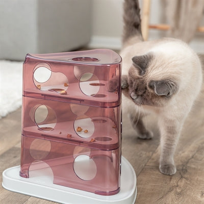 Trixie torre per formaggi in plastica con attività per gatti
