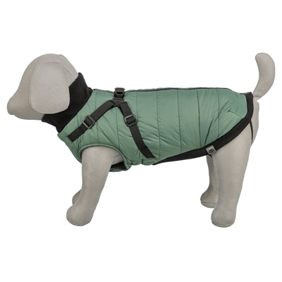 Trixie cappotto per cani pontis con pettorina verde salvia