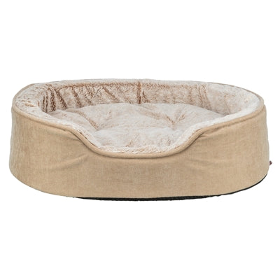Trixie lettino per cani Vital lino morbido ovale beige crema