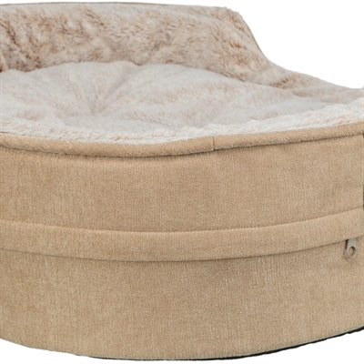 Trixie lettino per cani Vital lino morbido ovale beige crema