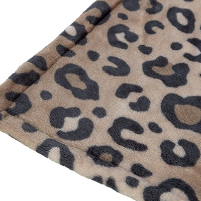Trixie coperta per cani leo morbido peluche marrone stampa leopardo