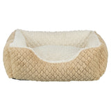 Trixie cuccia per cani kaline mio angolare marrone chiaro crema
