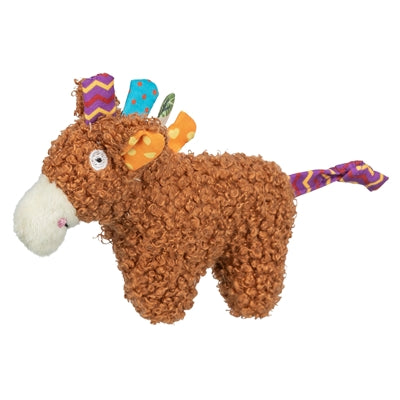 Trixie cavallo di peluche con erba gatta marrone