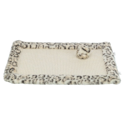 Trixie tappetino tiragraffi leo stampa leopardo crema
