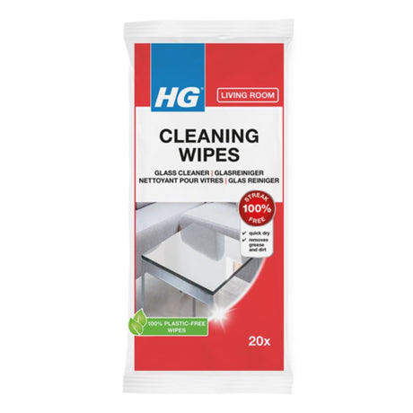 Salviette detergenti per vetri Hg