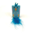 Happy pet tabby patch uccello sonaglio e rullo blu