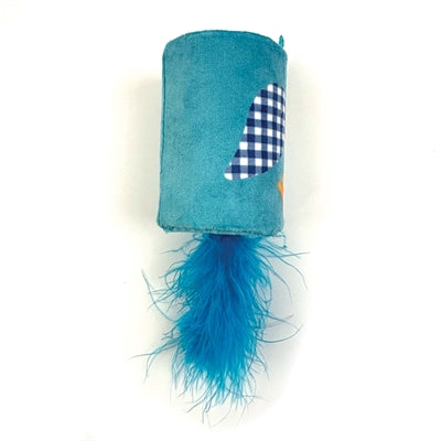 Happy pet tabby patch uccello sonaglio e rullo blu