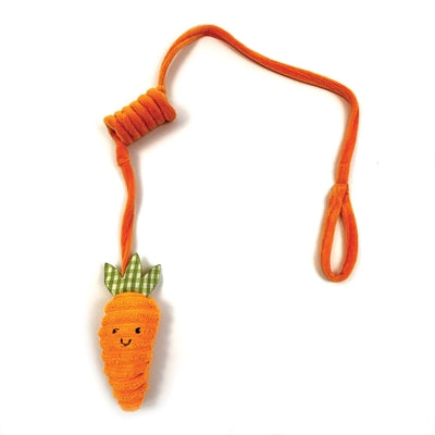 Bungee di carota con toppa per animali domestici felice