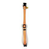 Happy pet tabby collare patch gatto diamante arancione