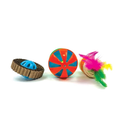 Giocattolo antigraffio con rullo a cricchetto Happy Pet Tabby